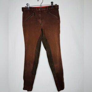 Horze Full Seat Horse Riding Breeches Pants Equestrian S Brown Saddle Giddy Up